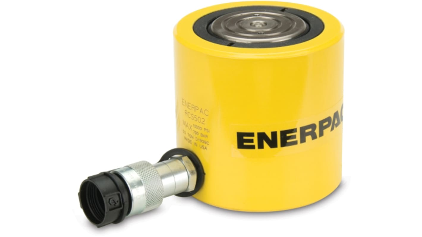 Enerpac Single, Portable Low Height Hydraulic Cylinder, RCS502, 50t, 60mm stroke