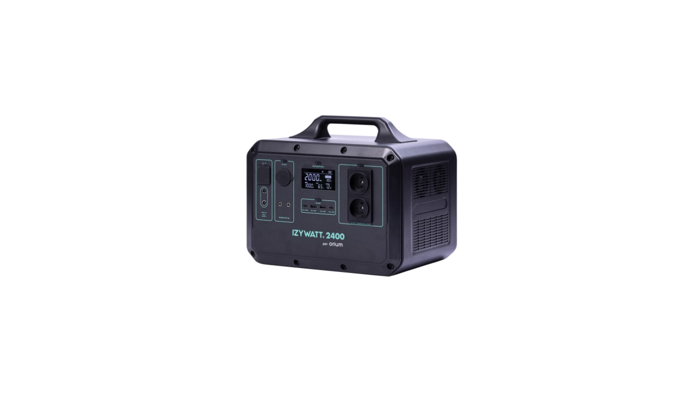 Przenośna stacja zasilania, Pwe: 2400W, Uwe: 230V, Uwy: 230V, l. faz: 1, IZYWATT 2400, 50 Hz