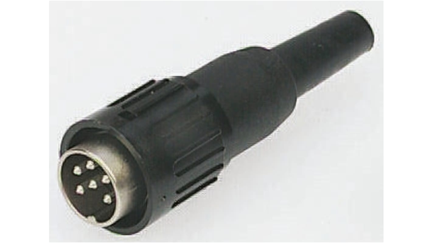 Amphenol C 091 B M16 DIN-Stecker Gerade 7-polig, 100 V ac / 5A, Lötanschluss Kabelmontage
