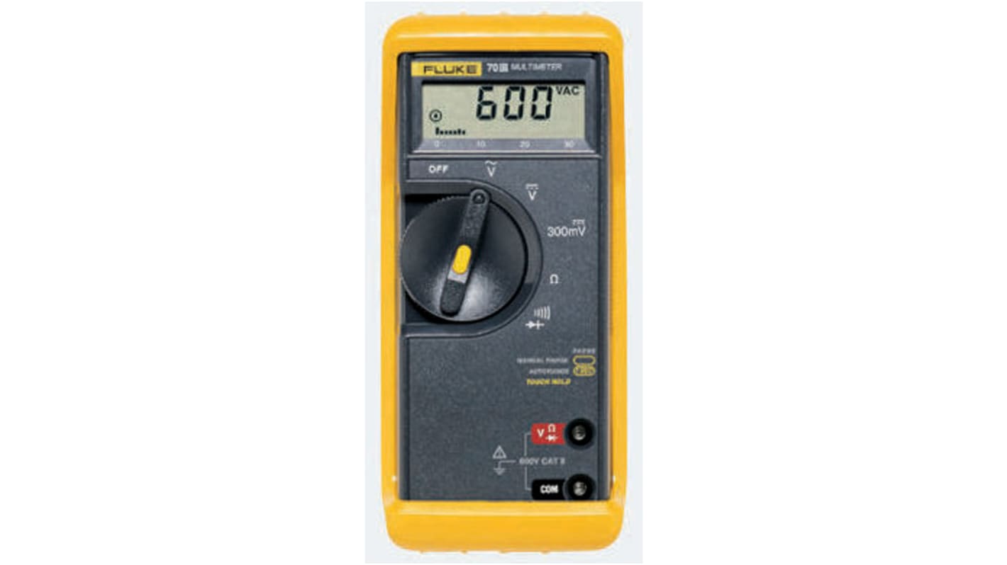 Fluke 77-III Handheld Digital Multimeter, 10A ac Max, 10A dc Max, 1000V ac Max