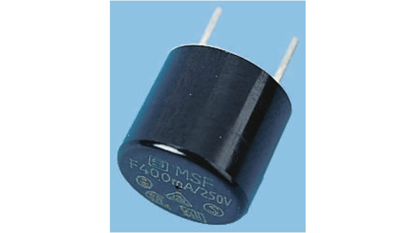 SchurterPC Board Non Resettable Fuse, Radial 100mA, 250V ac