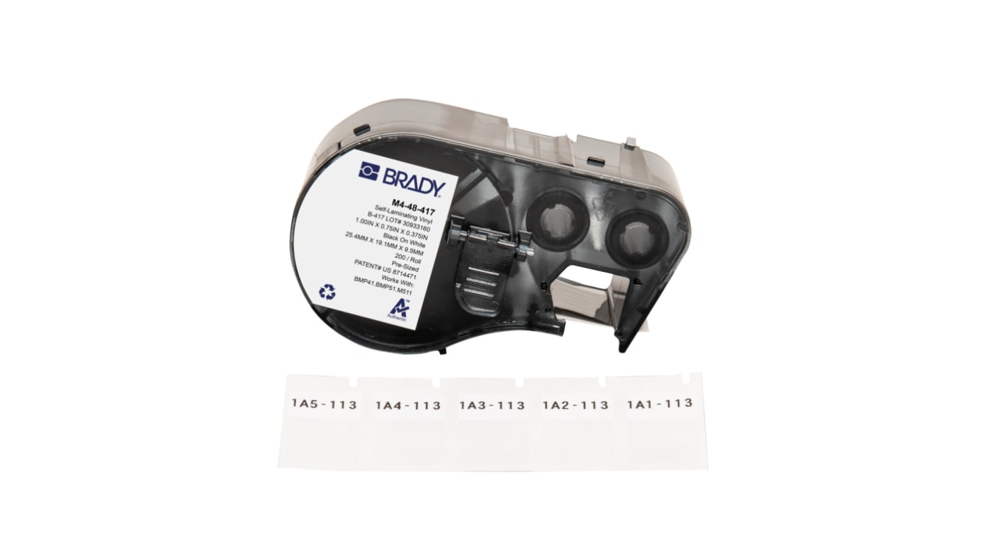 Brady B-417 Label, 19.05mm Label Width