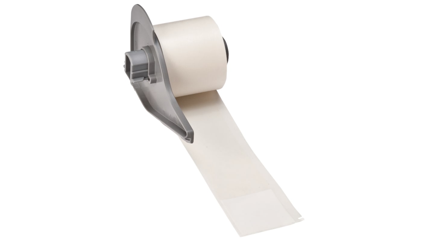 Brady B-427 White, Transparent Label, 38.10mm Width, 38.10mm Height, 50 Qty