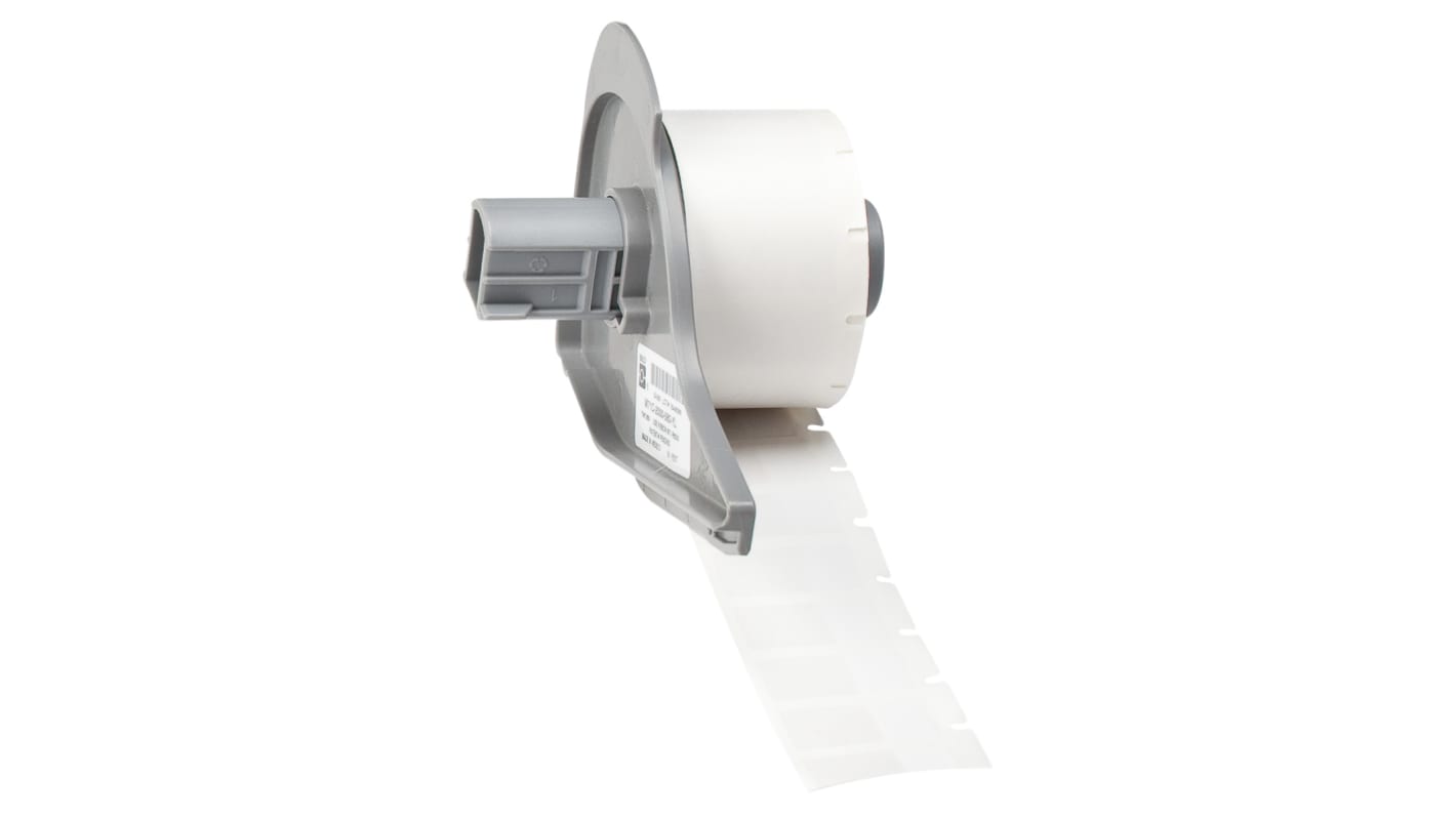 Brady B-427 White, Transparent Label, 12.70mm Width, 9.53mm Height, 500 Qty