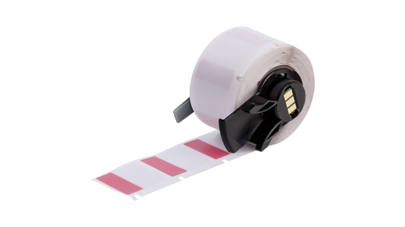 Brady B-427 Red, Transparent Label, 25.40mm Width, 9.53mm Height, 250 Qty