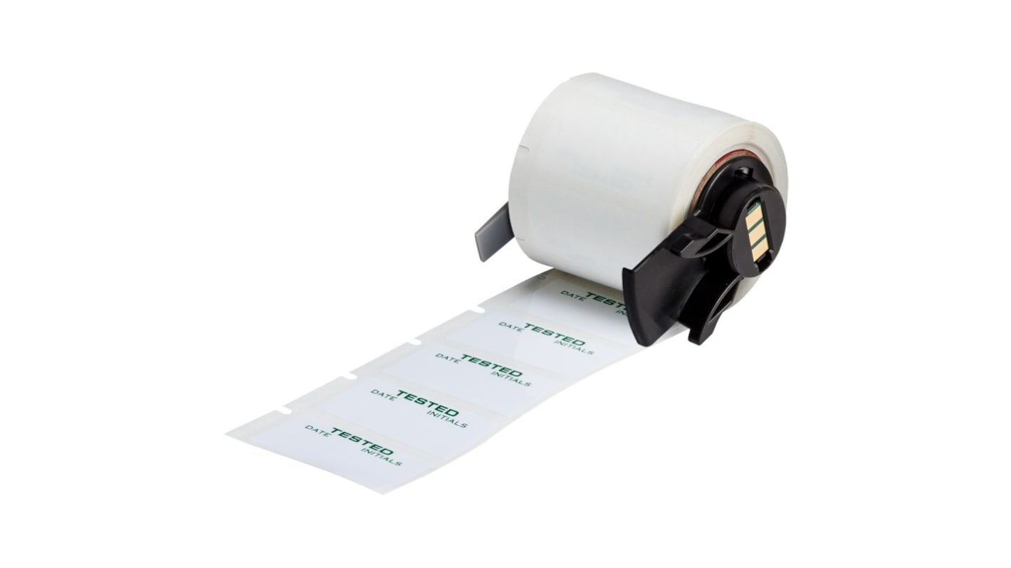 Brady B-423 on Green on White Label, 19.05 mm Width