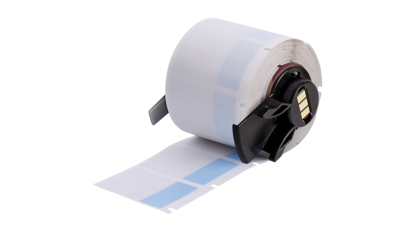 Brady B-427 Blue, Transparent Label, 25.40mm Width, 12.70mm Height, 250 Qty