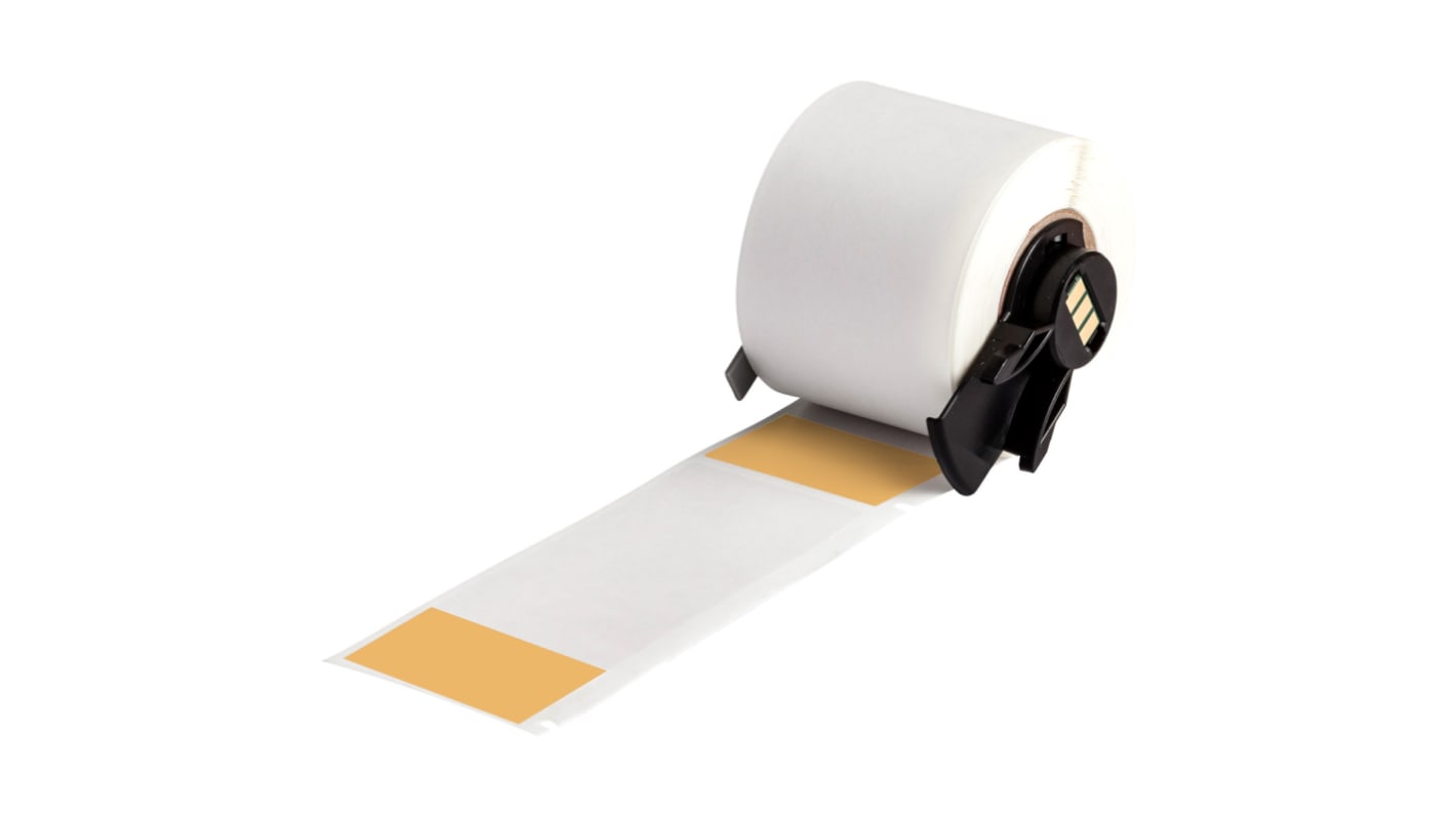 Brady B-427 Orange, Transparent Label, 38.10mm Width, 25.40mm Height, 100 Qty