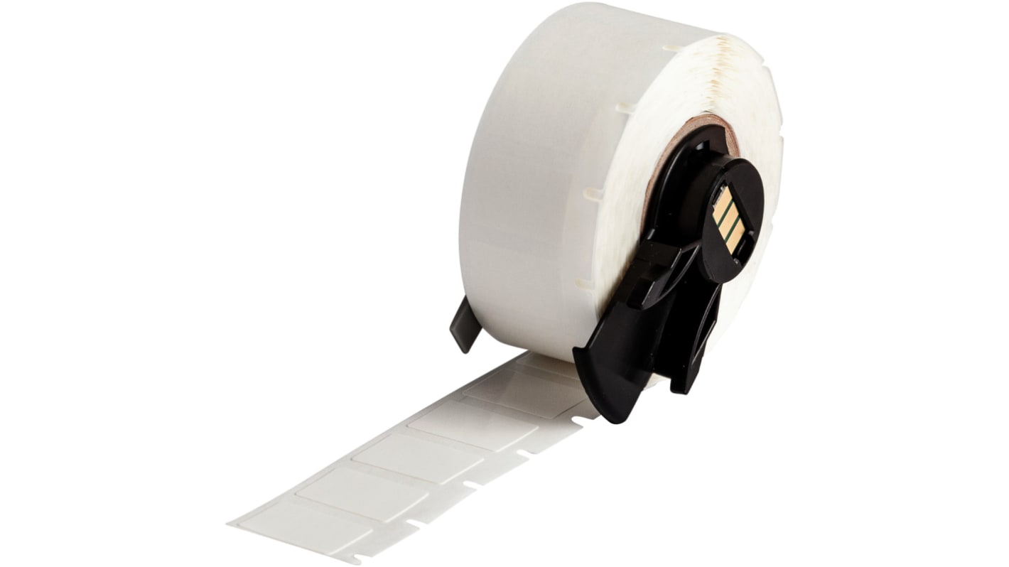 Brady 白色标签, 乙烯基布, 19.05mm x 12.70mm标签, 用于M610, M611, M710 (with media adapter), BMP61, BMP71 (with media adapter),
