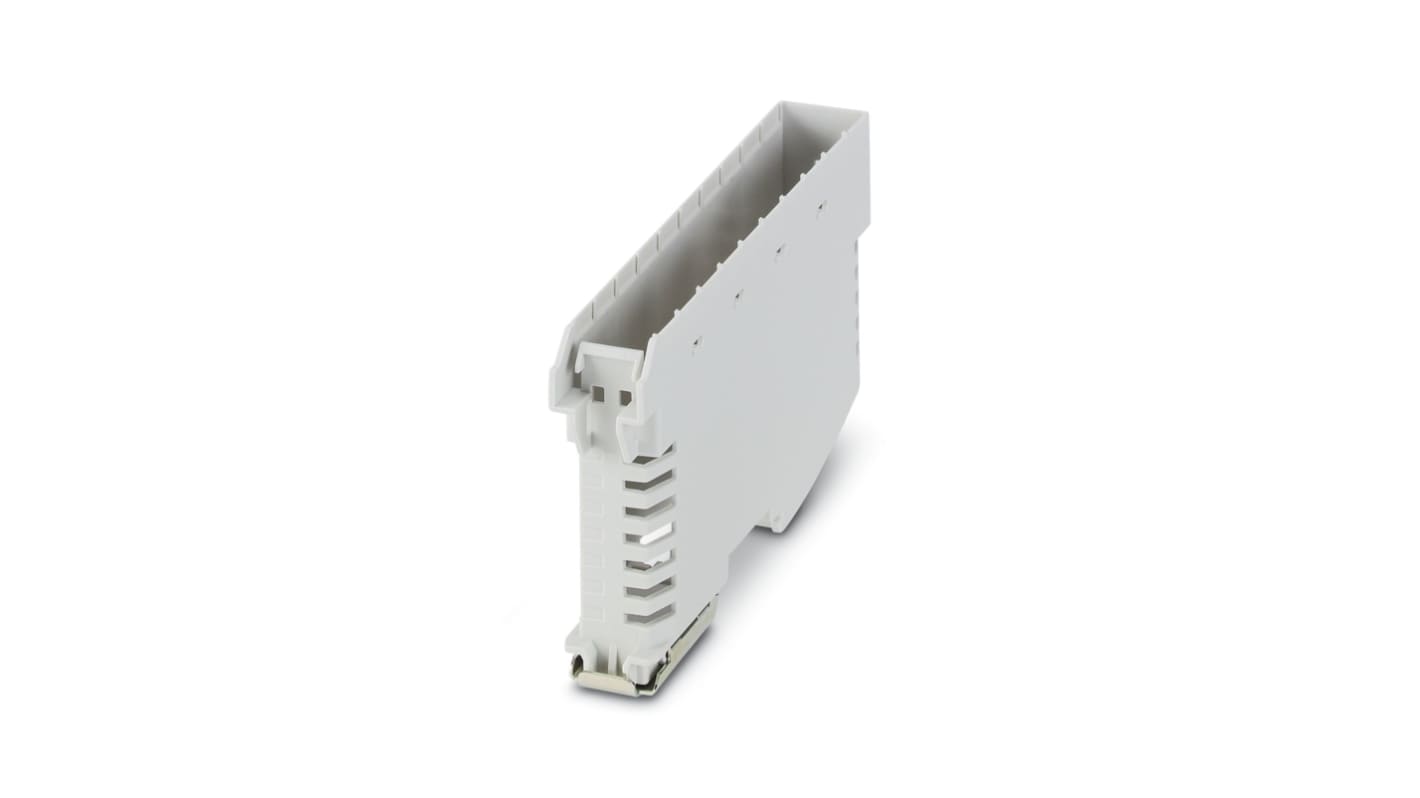 Phoenix Contact Lower Housing Part with Metal Foot Catch Enclosure Type ME Series , 18.9 x 120.6 x 64.3mm, Polyamide