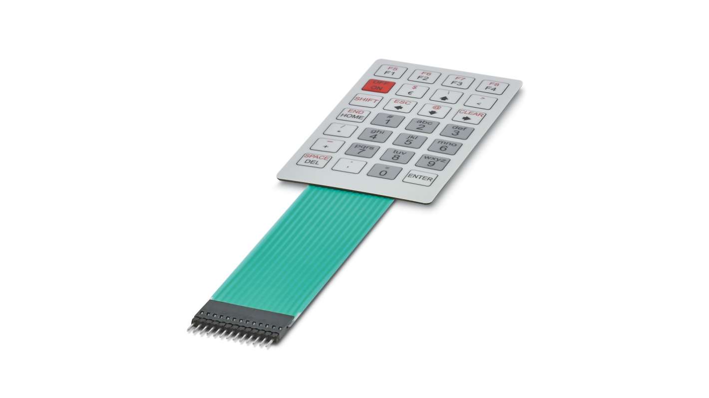 Phoenix Contact 28 Key Polyester Membrane Keypad
