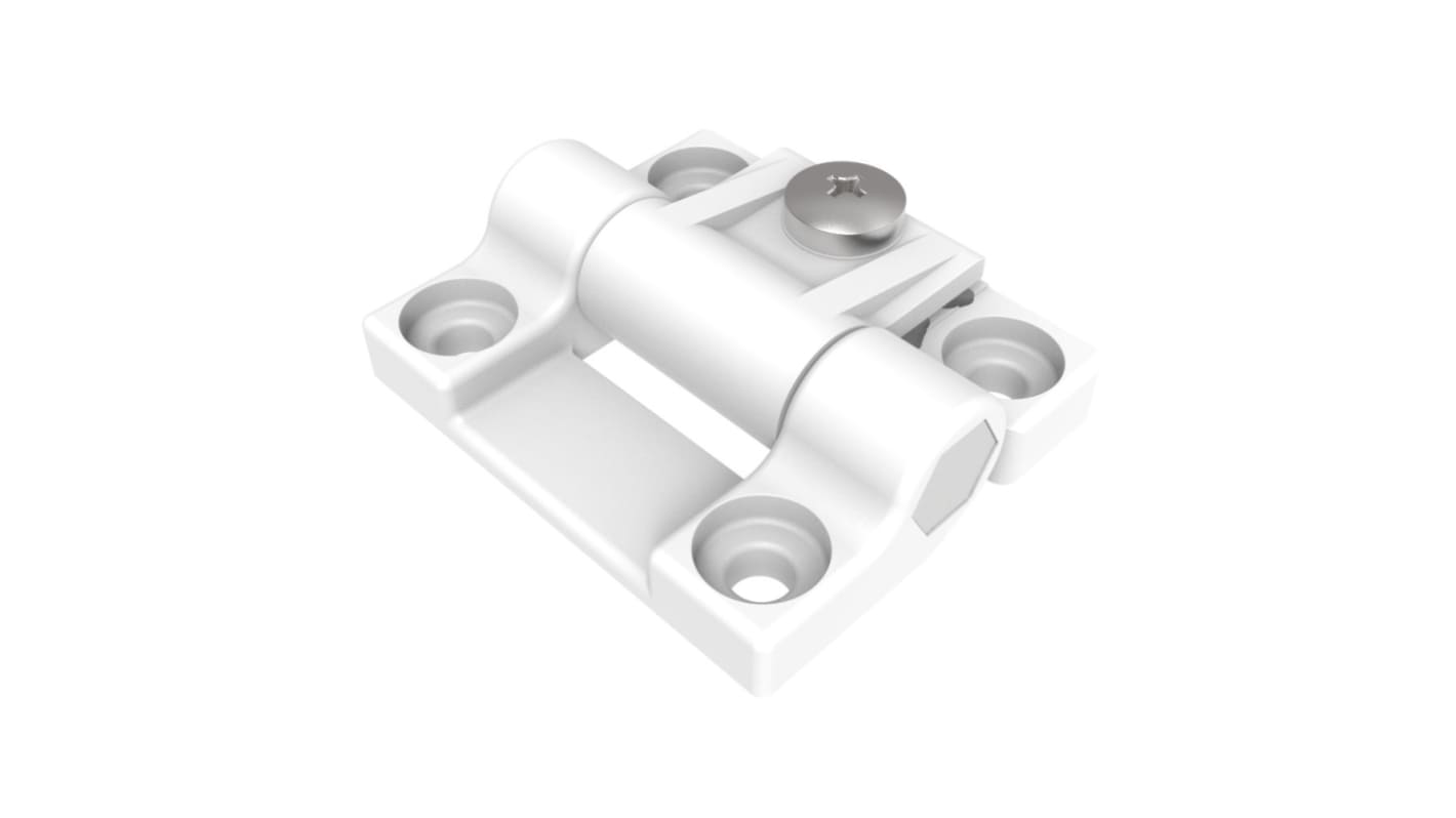Southco Polycarbonate, Stainless Steel Hinge Leaf, Screw Fixing, 42.9mm x 36.5mm x 12.7mm