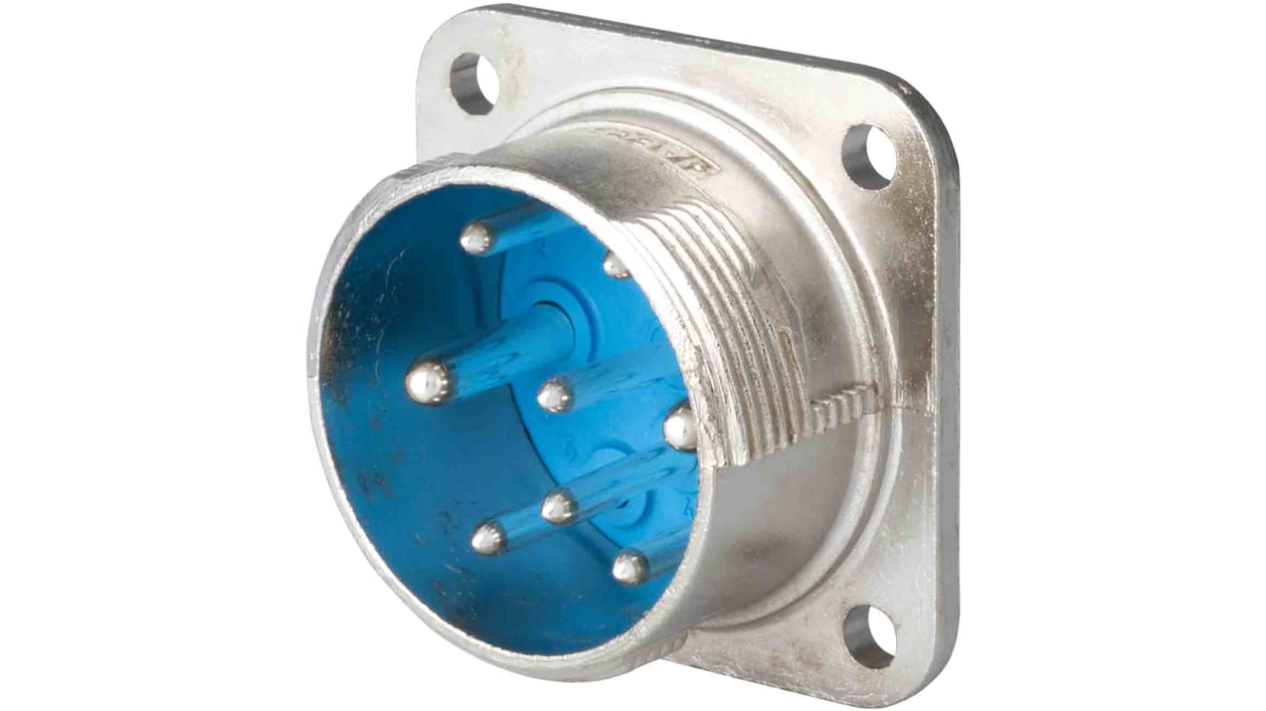 Jaeger Circular Connector, 3 Contacts, Panel Mount, Male