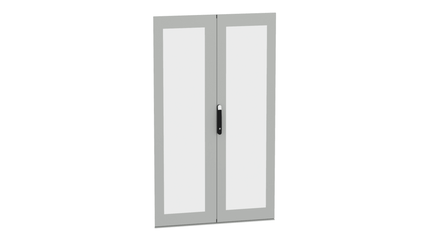 Schneider Electric PanelSeT SFN Kit Series Lockable Glass, Steel RAL 7035 Double Door, 1966mm H, 1.169m W for Use with