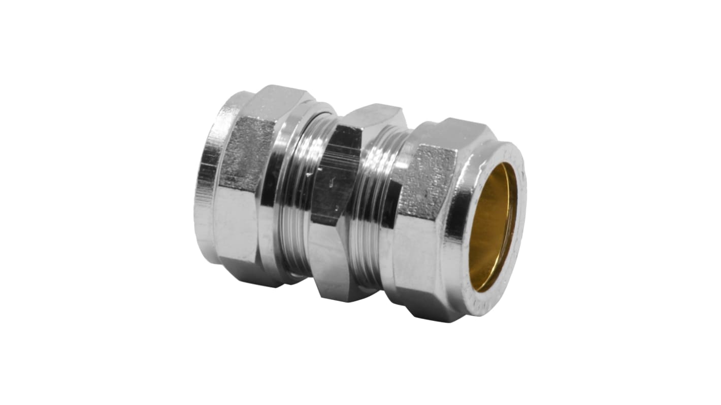 Pegler Yorkshire Brass Compression Fitting, Straight Coupler