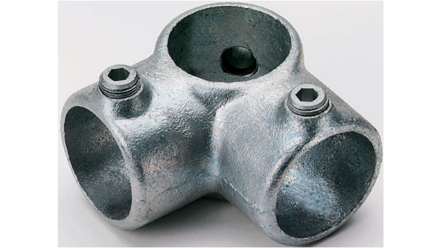 RS PRO 3-Way Connector, Connecting Component, Strut Profile Type 1, Round Tube Size Type 1