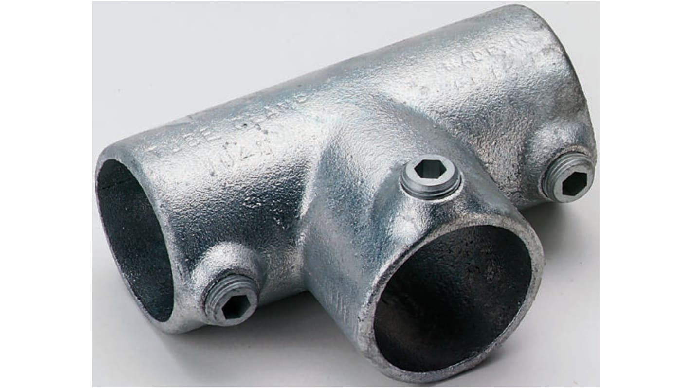 RS PRO T-Connector, Connecting Component, Strut Profile Type 2, Round Tube Size Type 2