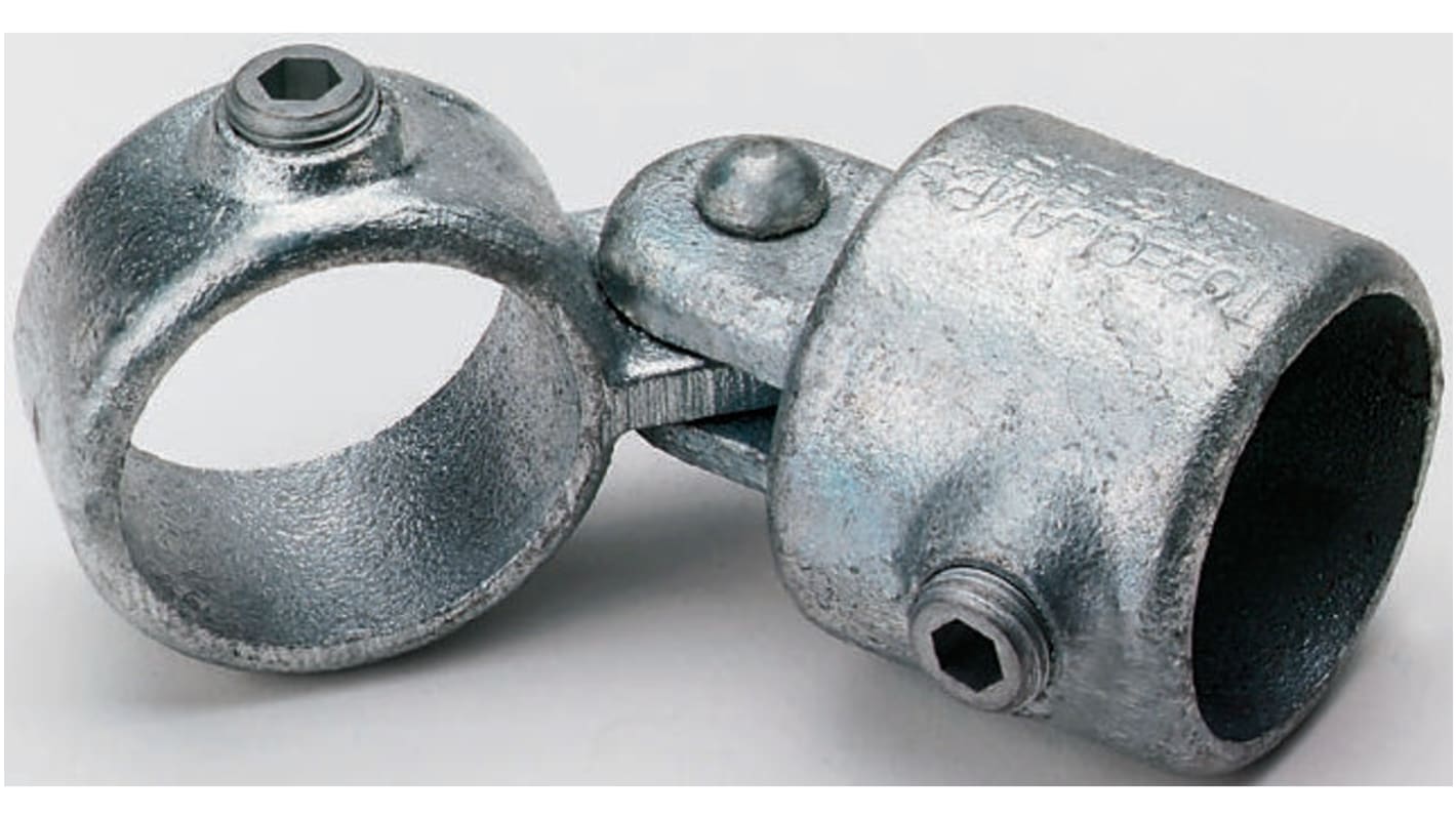 RS PRO Single Swivel Combination, Connecting Component, Strut Profile Type 1, Round Tube Size Type 1