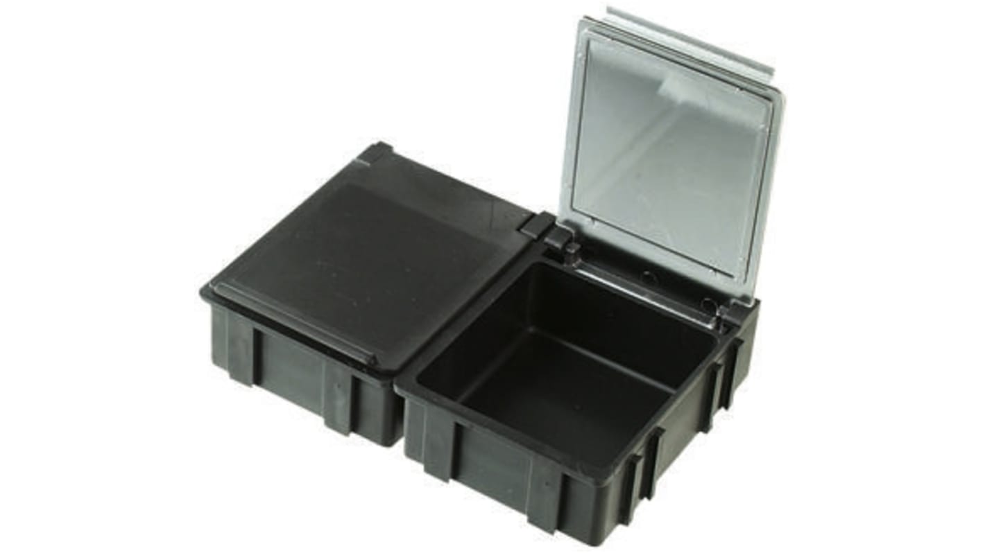 Licefa Grey, Transparent ABS Compartment Box, 15mm x 37mm x 41mm