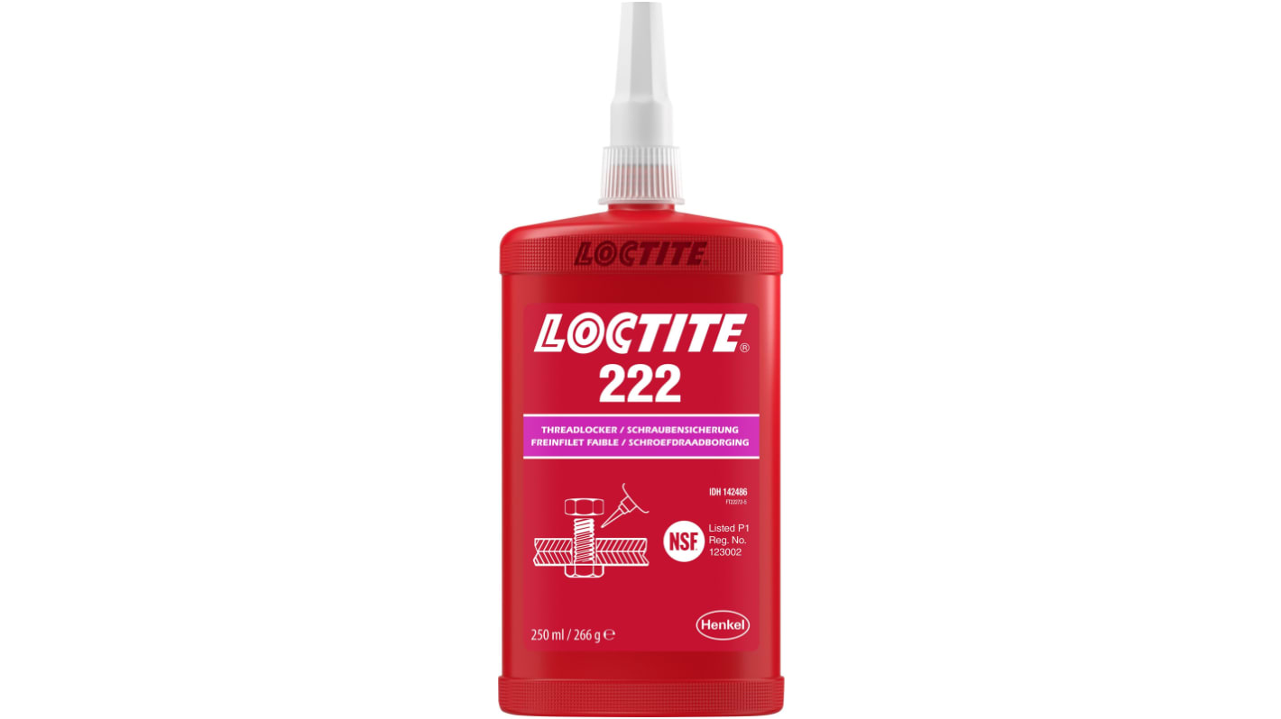 Loctite Loctite 222 Purple Thread lock, 250 ML, 24 h Cure Time