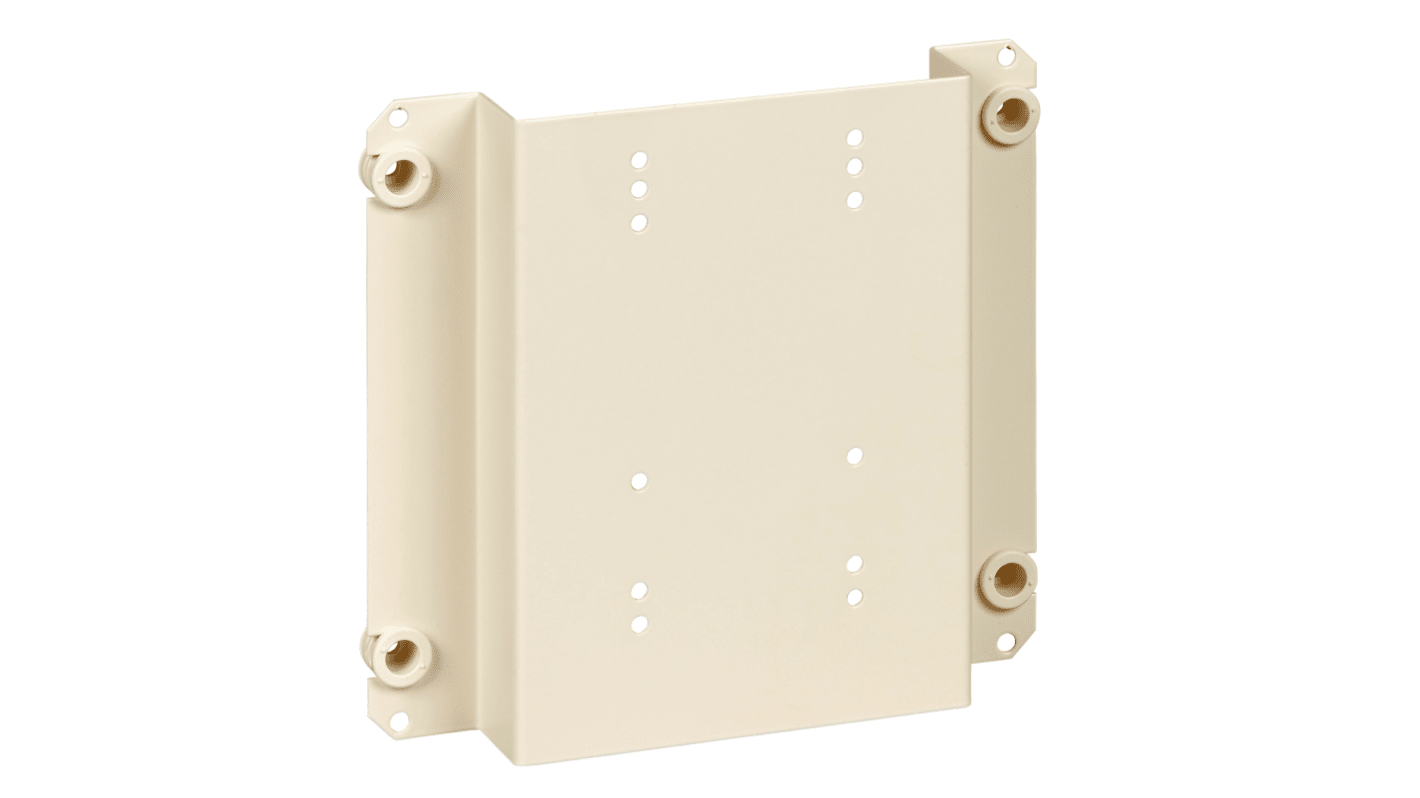 Schneider Electric PrismaSeT Series RAL 9003 Sheet Steel Mounting Plate, 150mm H, 300mm W for Use with PrismaSeT G