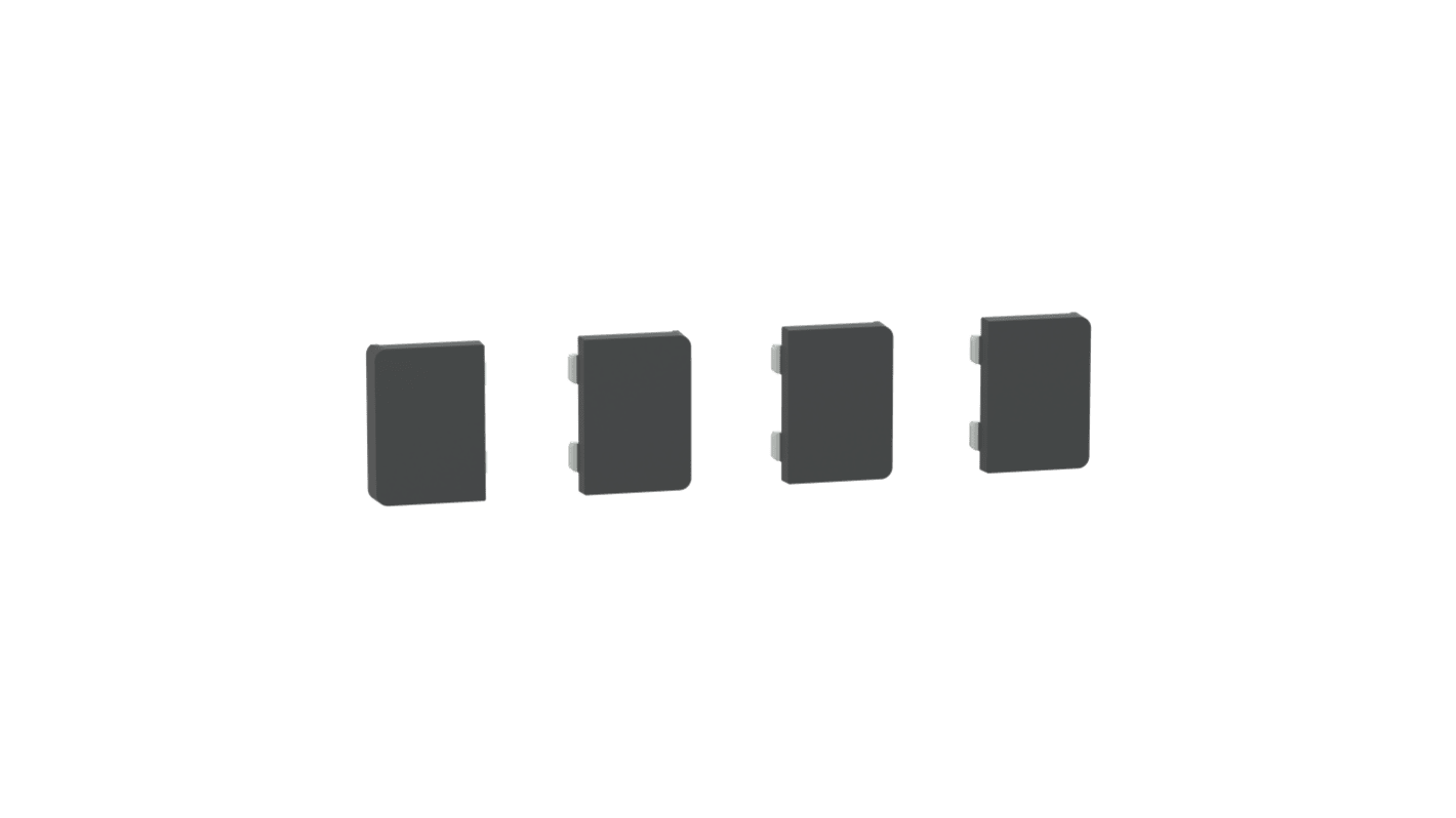 Schneider Electric Anthracite 4 Gang Cover