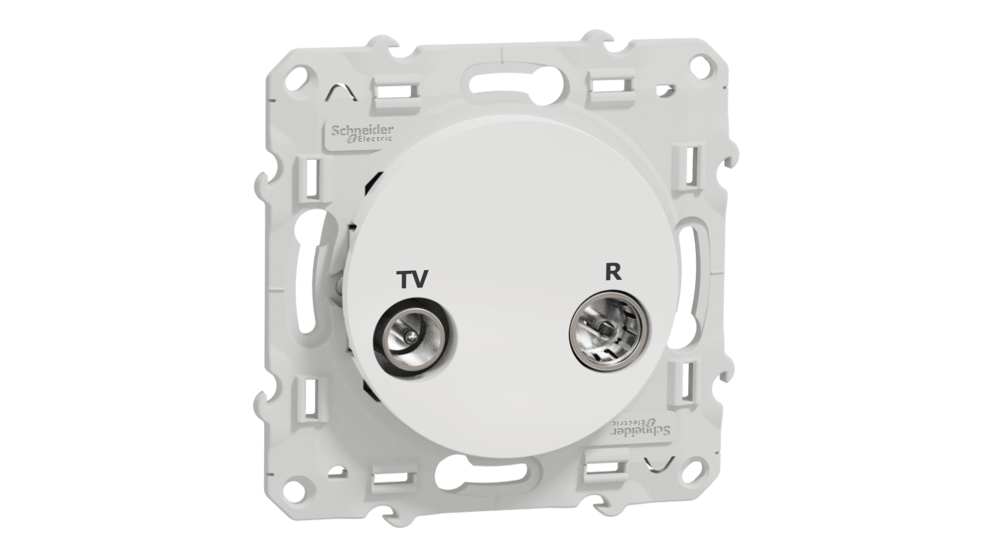 Schneider Electric White, 1 Gang, Odace