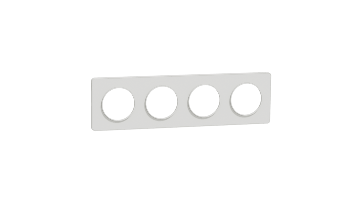 Schneider Electric White, 4 Gang, Odace