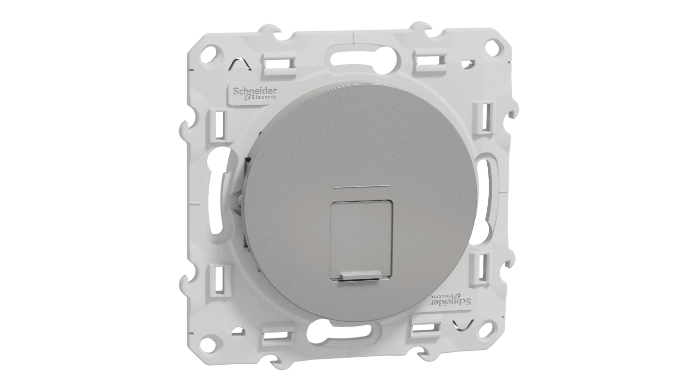 Schneider Electric Grey, 1 Gang, Odace