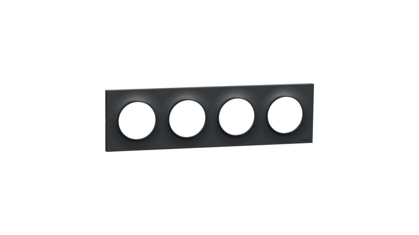 Schneider Electric Anthracite, 4 Gang, Odace