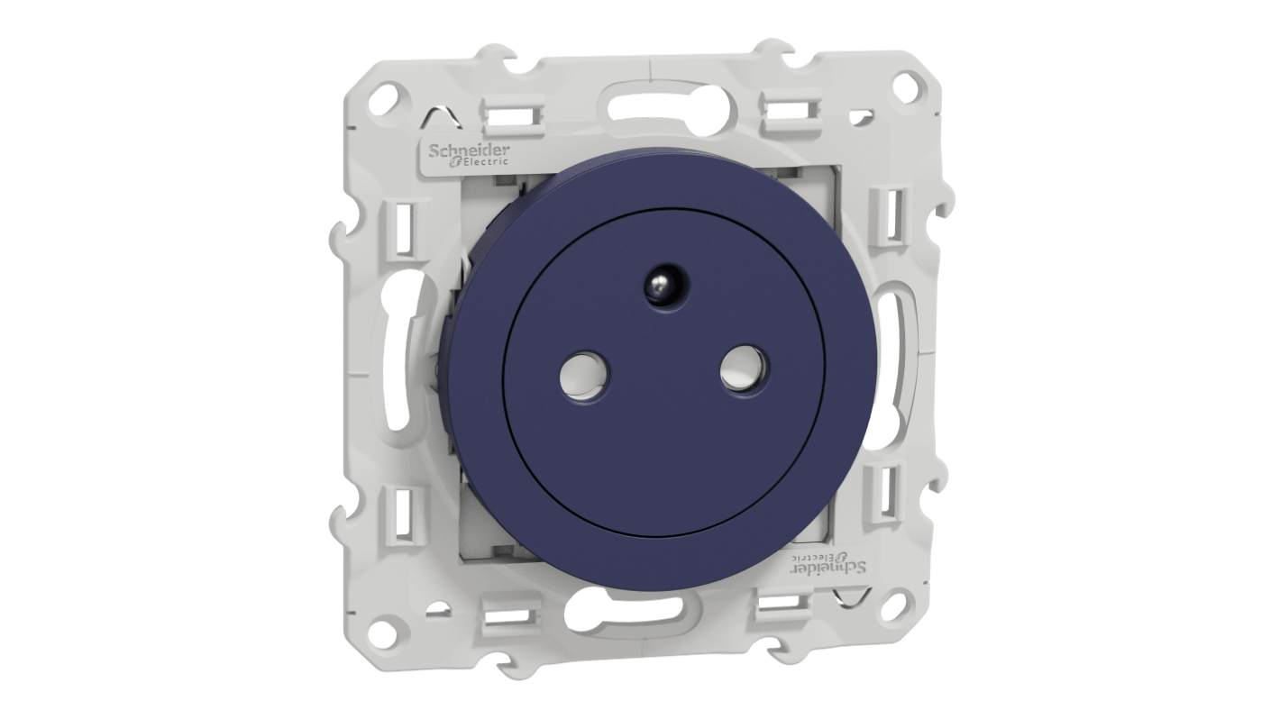 Interruttore luce Schneider Electric serie Odace, Blu, IP20