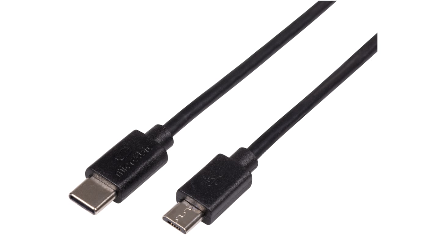 Micro:bit 30 cm USB-C Cable Black - MEFUSBB30CV1