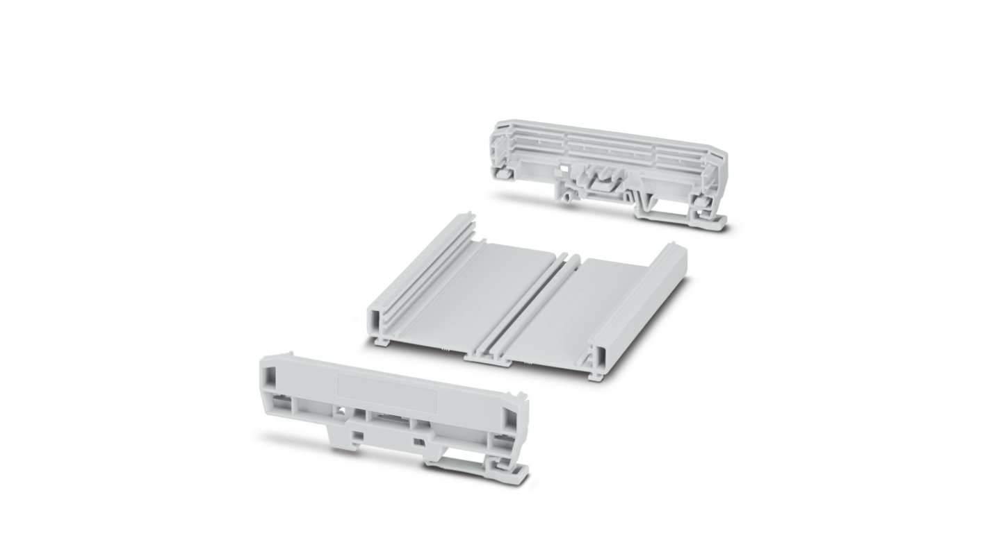 Phoenix Contact Profile Housing Enclosure Type UM-BASIC Series , 123.8 x 127.8 x 39.45mm, PVC DIN Rail Enclosure