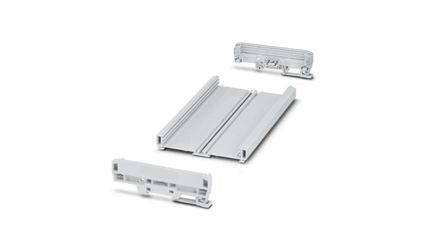 Phoenix Contact Profile Housing Enclosure Type UM-BASIC Series , 203.8 x 127.8 x 39.45mm, PVC DIN Rail Enclosure