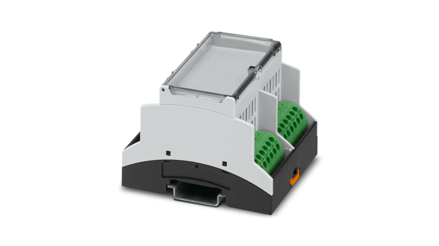 Phoenix Contact DIN Rail Housing Enclosure Type BC Series , 71.6 x 89.7 x 60.7mm, Polycarbonate DIN Rail Enclosure