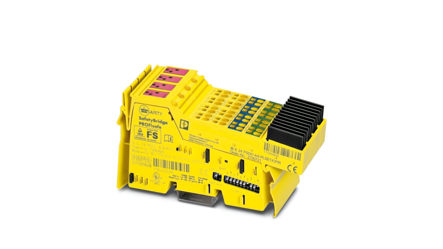 Phoenix Contact Inline Series Safety Module, 4 Outputs, 24 V dc