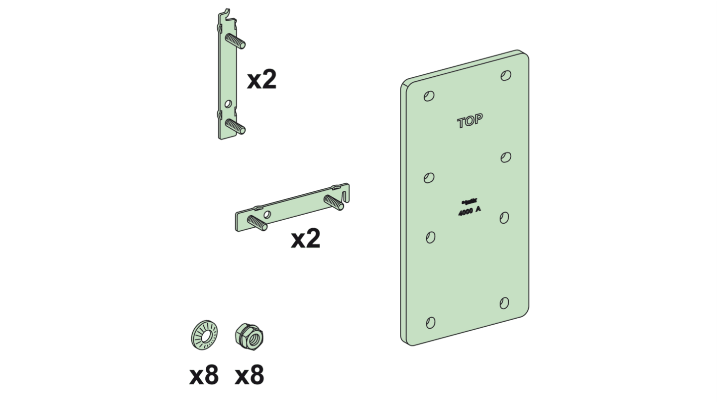 Schneider Electric Linergy Series Accessory Kit for Use with PrismaSeT PrismaSeT P Enclosure, 290 x 150mm