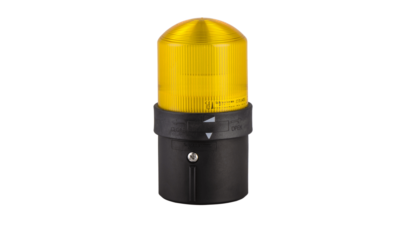 Schneider Electric Harmony XVB Universal Series Yellow LED Beacon, 1 Lights, 230 V, Tube Mounted
