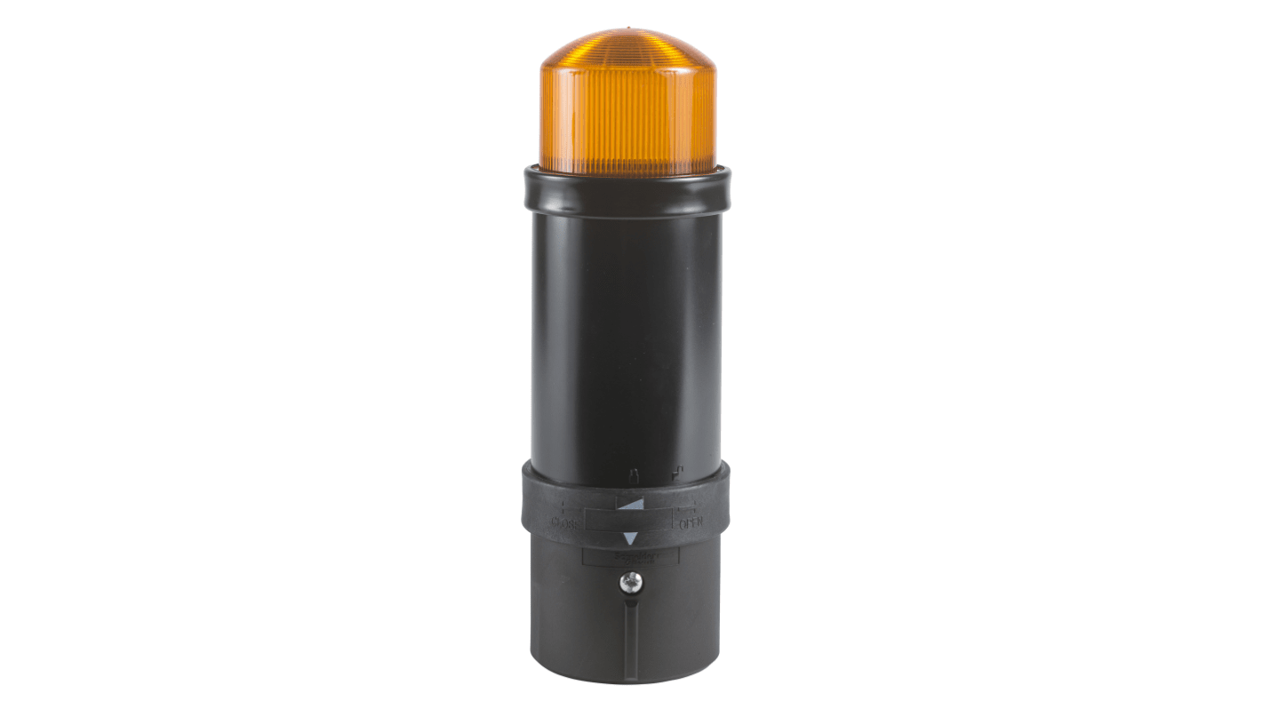 Schneider Electric Harmony XVB Series Orange LED Beacon, 1 Lights, 120 V, Tube Mounted