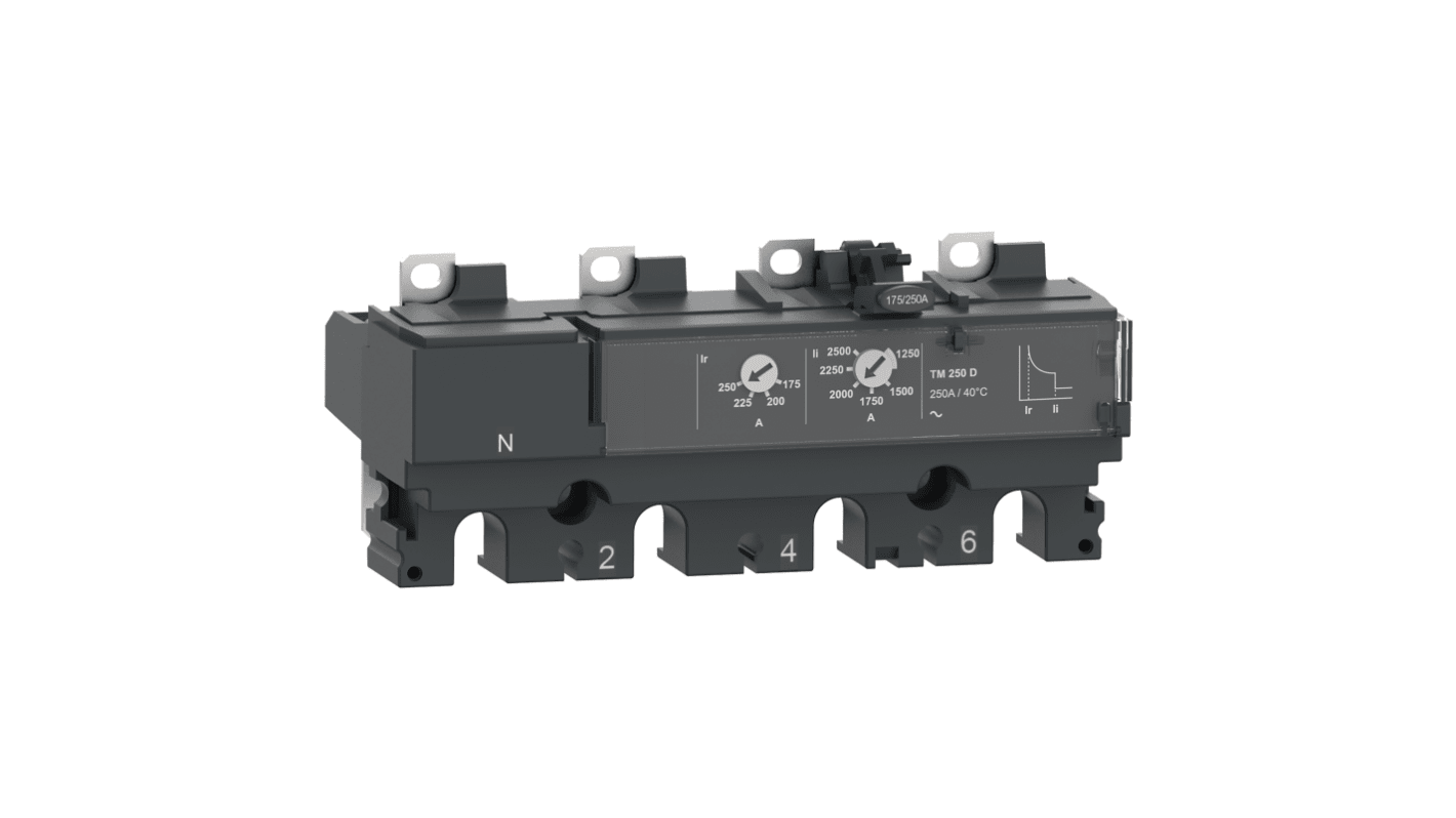 Schneider Electric, ComPacT MCCB 4P 200A, Fixed Mount