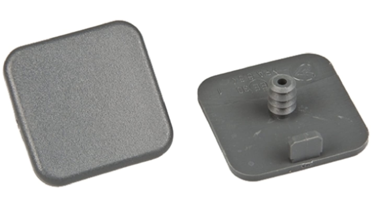 Tapón cuadrado Gris, para perfil de 30 mm, 7.2mm
