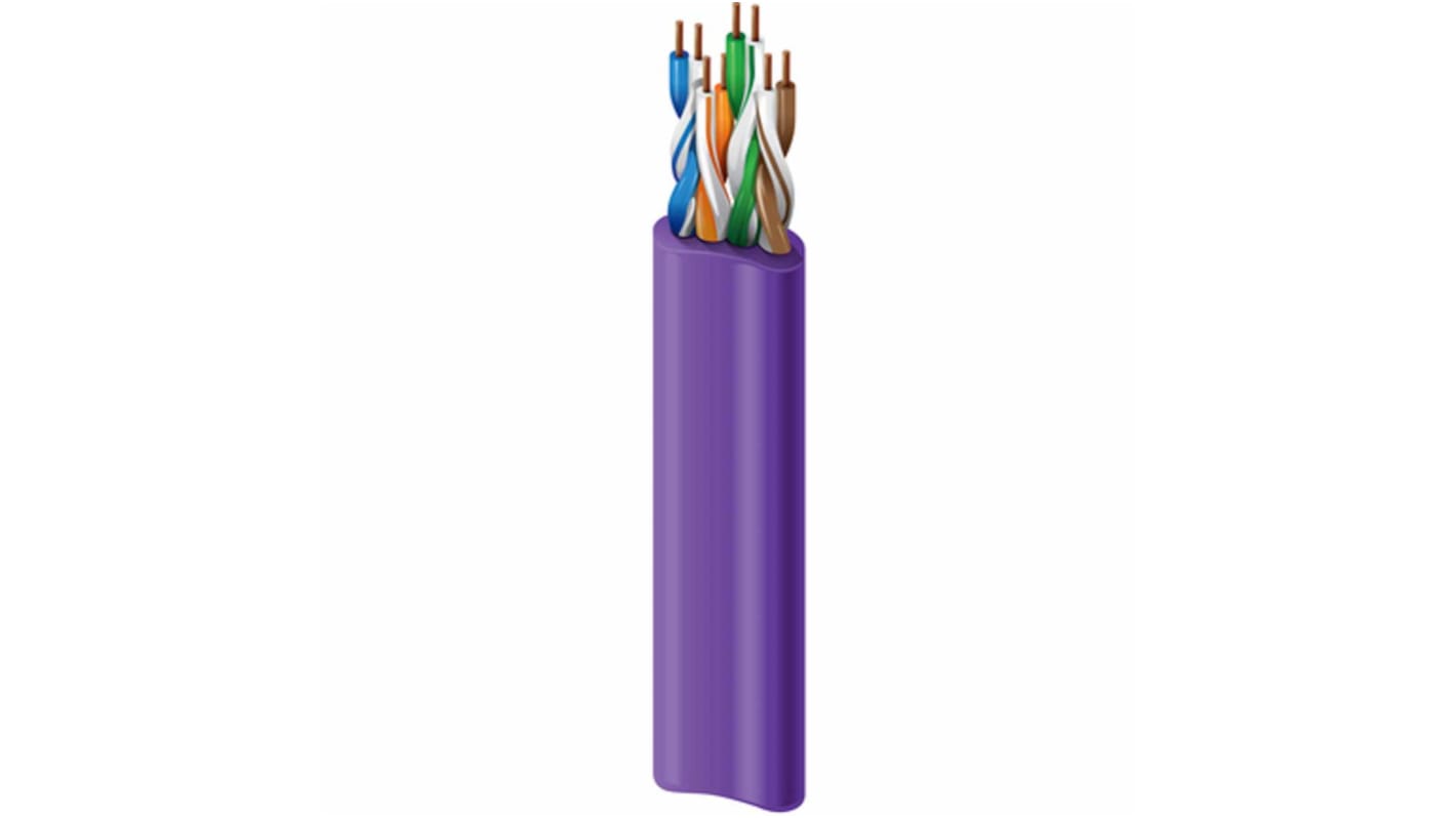 Cable Ethernet Cat6 U/UTP Belden de color Amarillo, long. 304m, funda de PVC