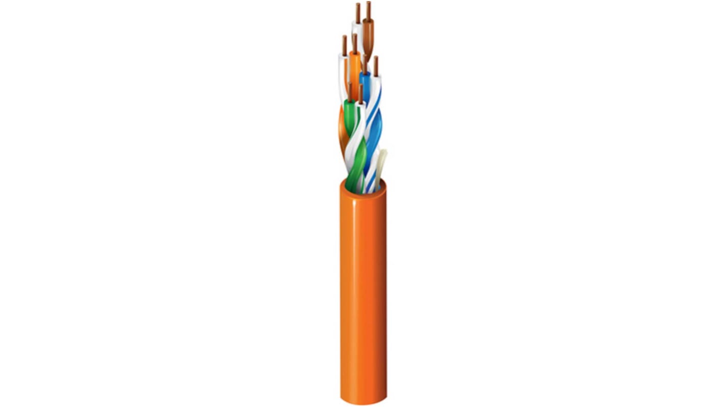 Belden1752A, 305m Cat5e, Red, U/UTP Unshielded, Unterminated PVC Sheath