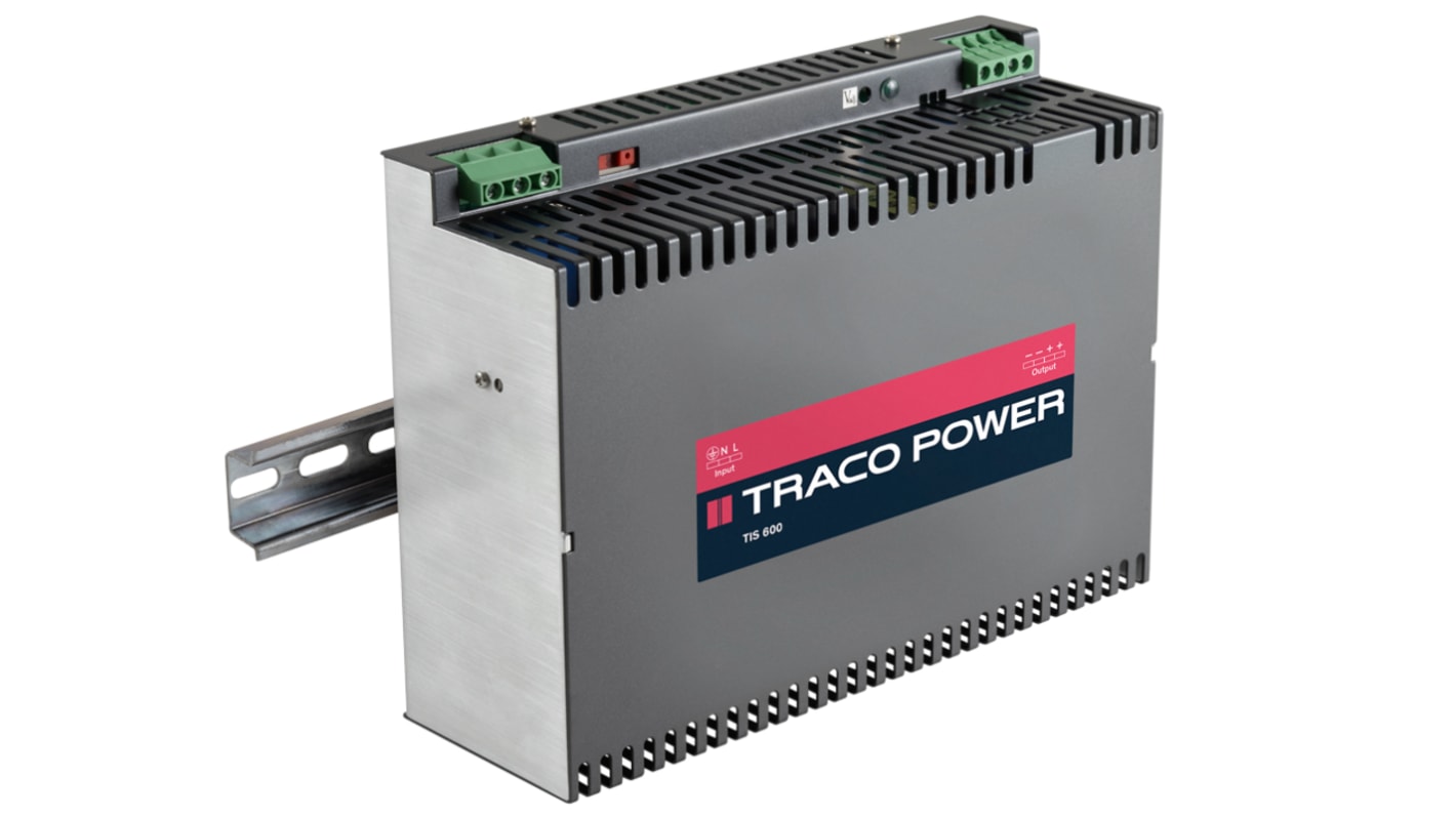 Fuente de alimentación de carril DIN TRACOPOWER TIS, 1 salida 48V dc 12A 600W