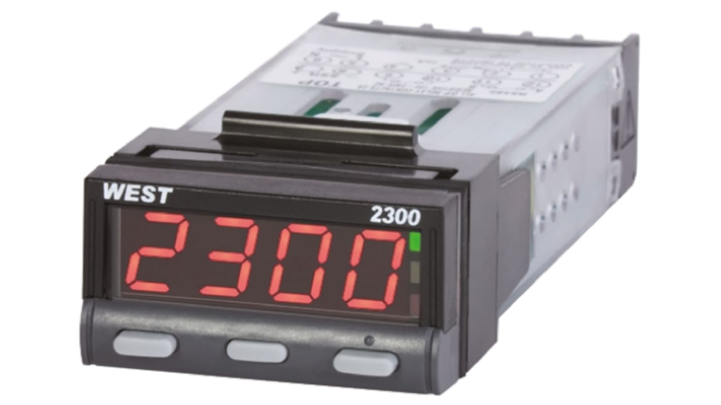 Controlador de temperatura PID West Instruments serie N2300, 49 x 25mm, 24 V ac, 12 → 30 V dc