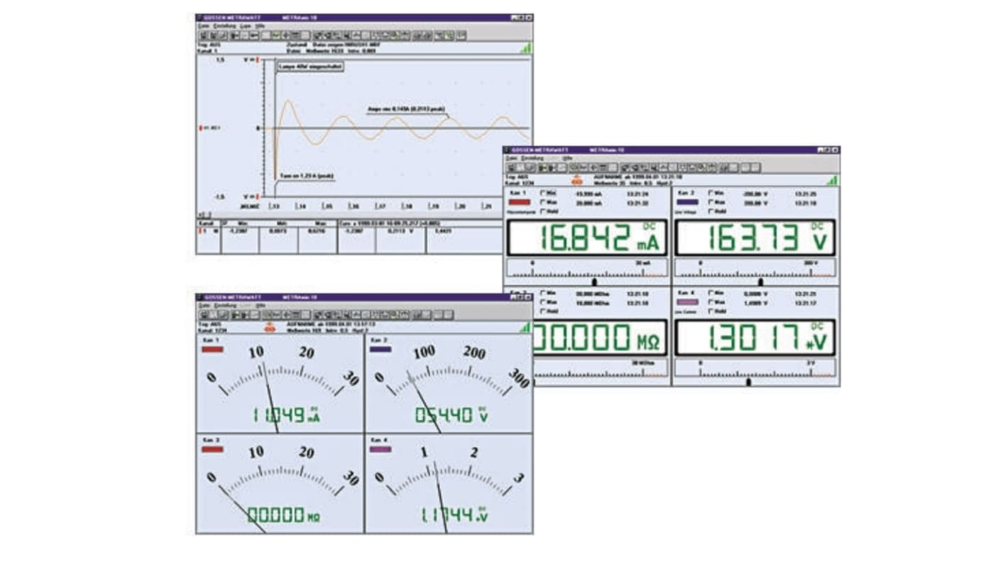 Gossen Metrawatt METRAwin 10 Multimeter Software for Use with Metrahit Multimeter, No