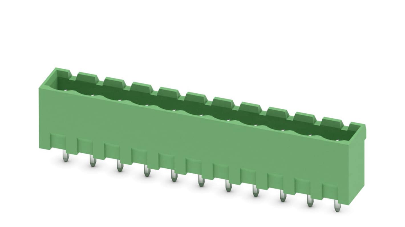 Phoenix Contact, 5.08mm Pitch, COMBICON MSTBVA, 11 Way, , Pluggable Terminal Block, Header, Through Hole, Solder