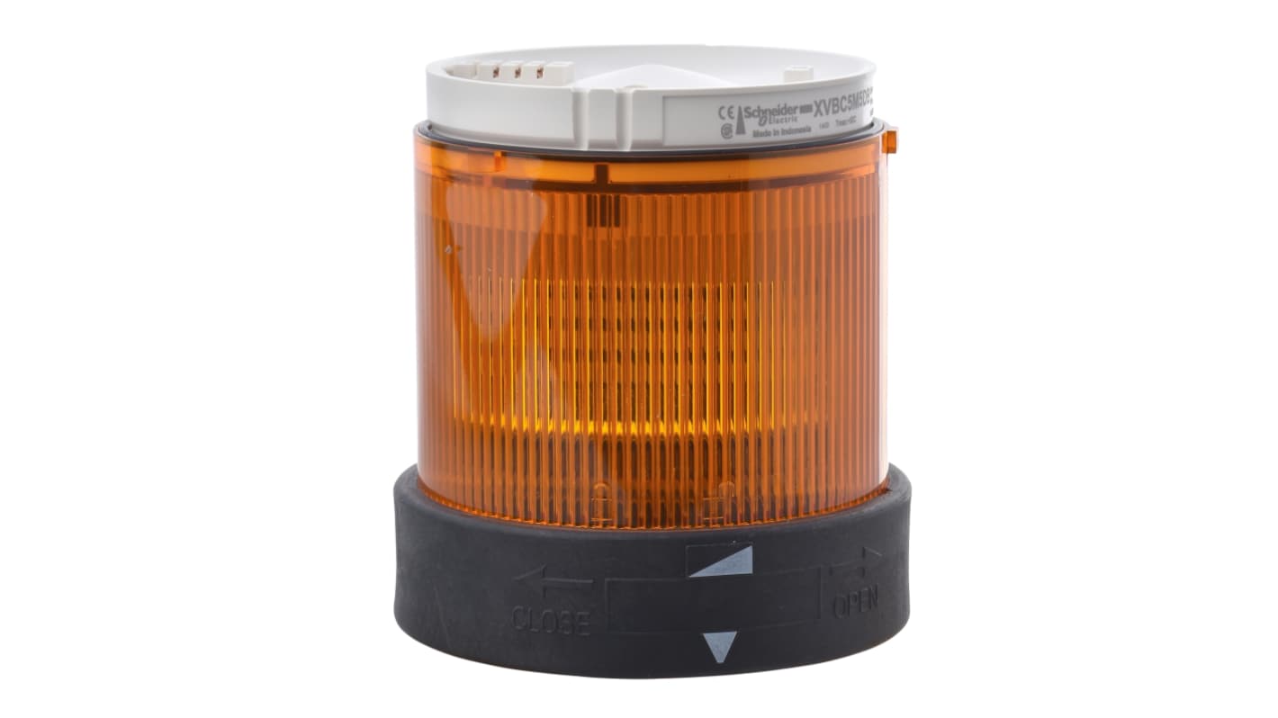 Elemento luminoso Schneider Electric Harmony XVB intermitente, Incandescente, LED, Ámbar, Ø 70mm, alim. 230 V ac