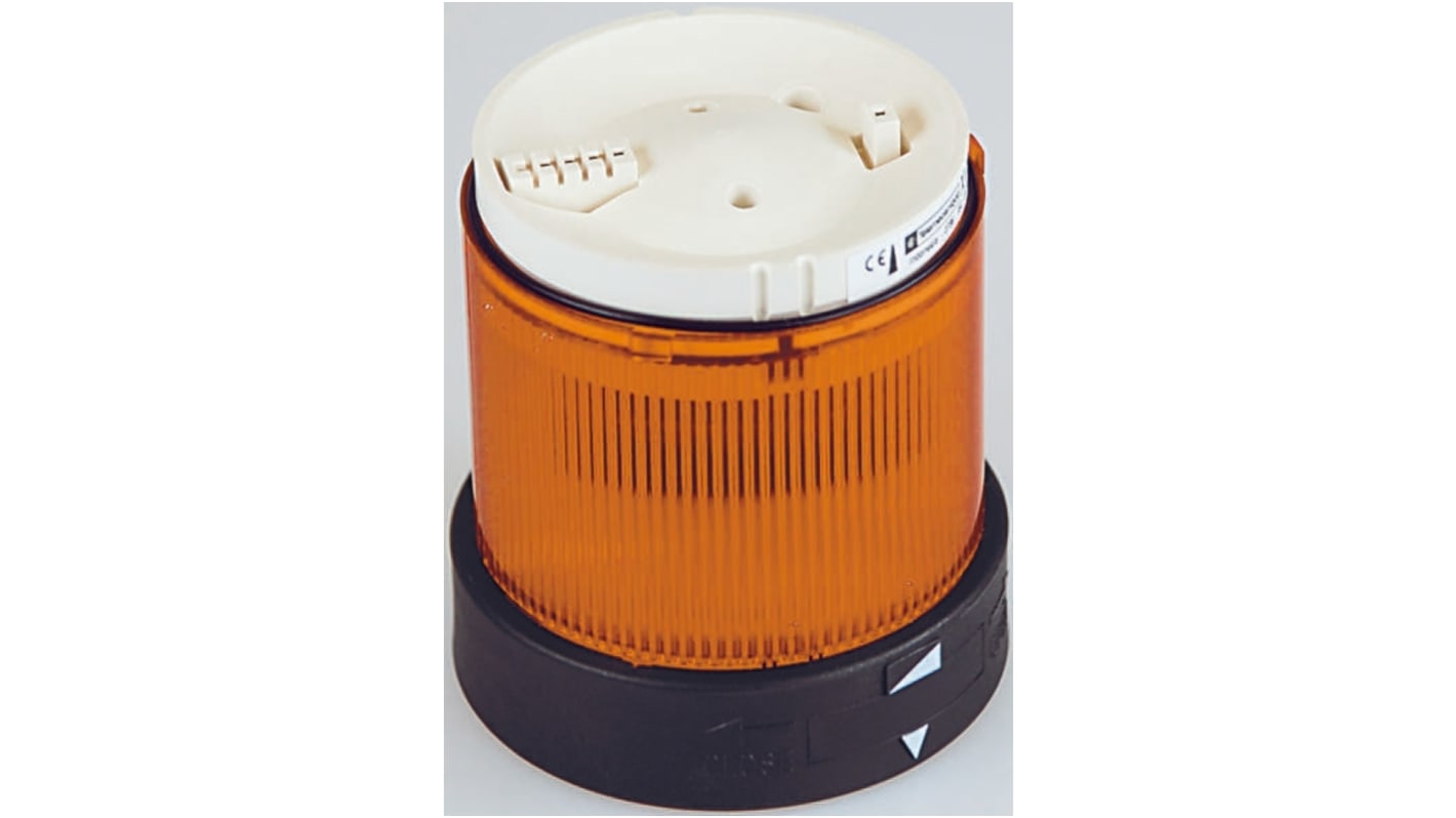 Schneider Electric Harmony XVB Series Amber Flashing Effect Beacon Unit, 24 V ac/dc, Incandescent / LED Bulb, AC, DC,