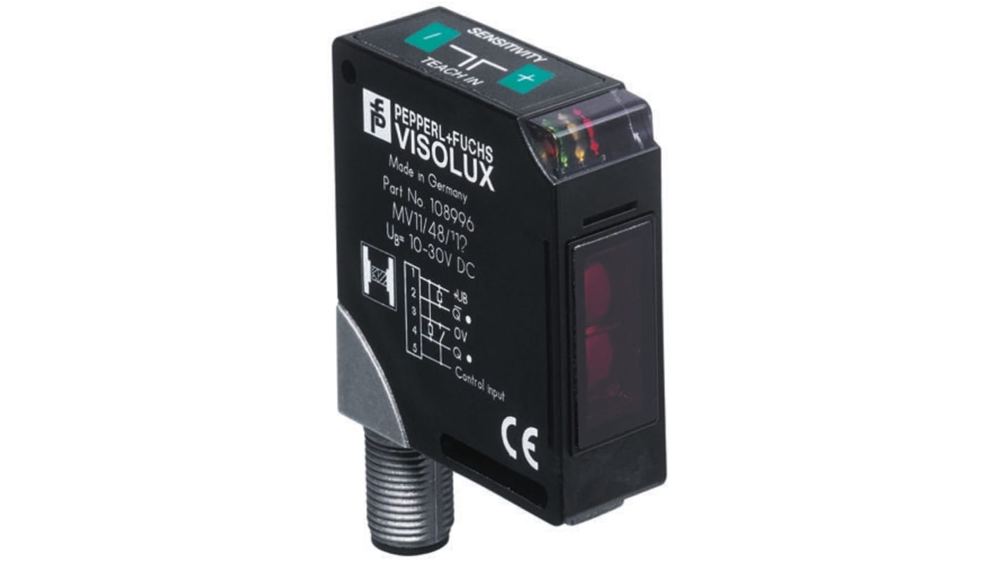 Pepperl + Fuchs Retroreflective Photoelectric Sensor, Block Sensor, 6 m Detection Range